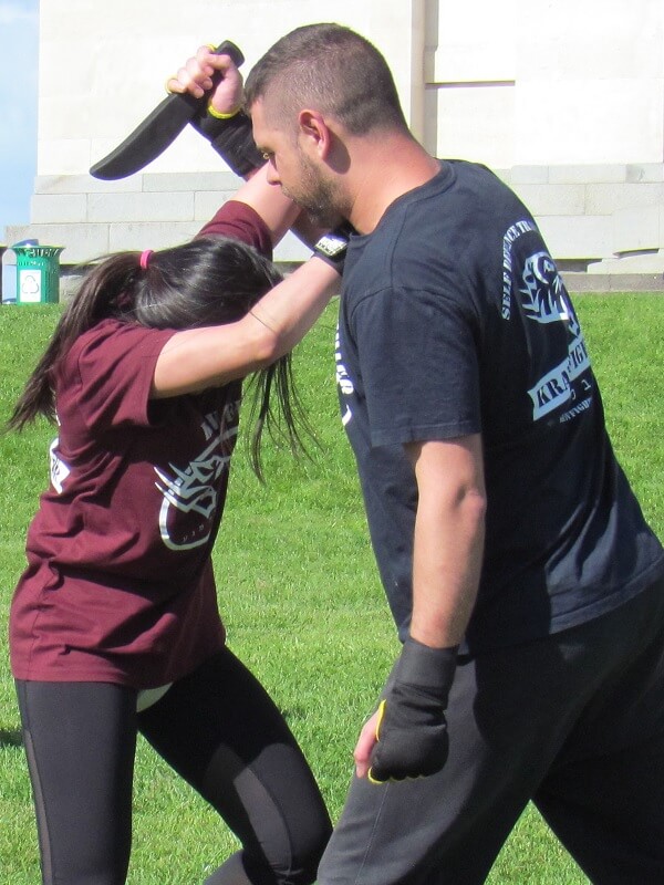 Krav Maga Woman's Confidence During Knife Defence