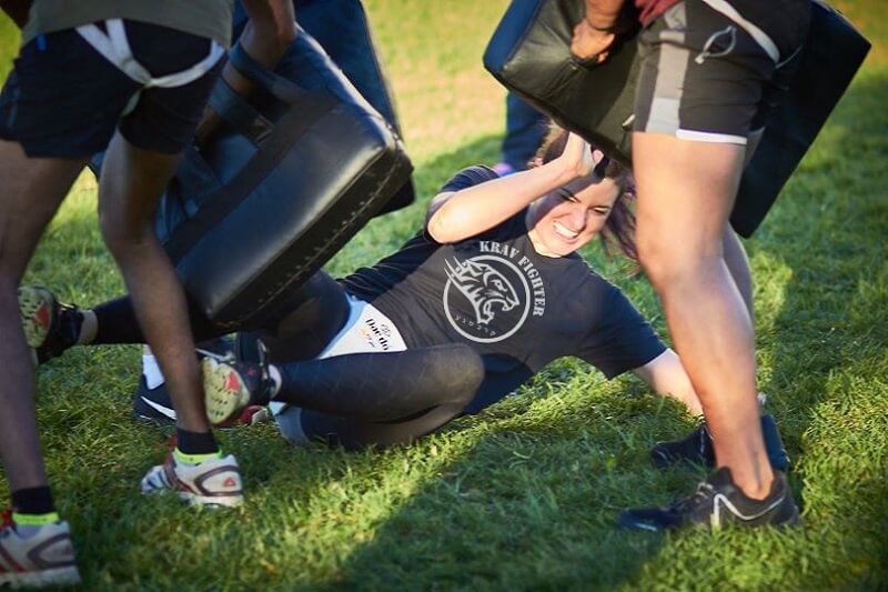 Krav Maga Woman Ground Defence Multiple Attackers