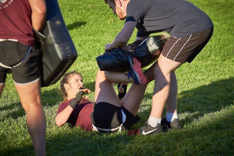 Krav Maga Woman Ground Defence